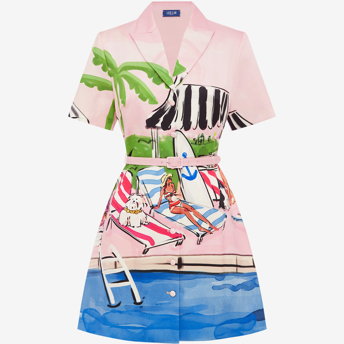 leo lin brigitte dress LEO LIN - Brigitte Mini Dress