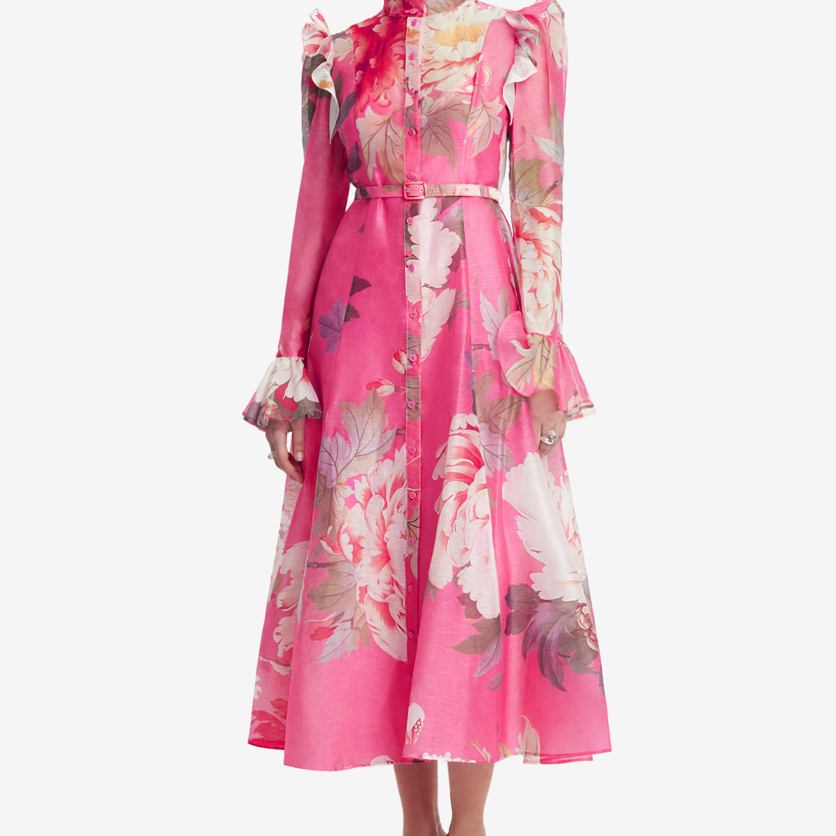 Katrina Butterfly Sleeve Midi Dress