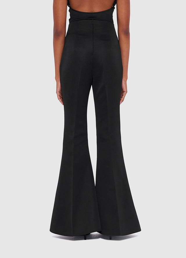 Exclusive Leo Lin Maya Flared Pants - Ebony