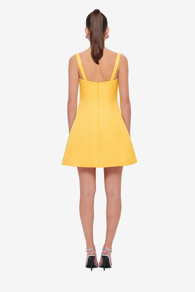 Exclusive LEO LIN Abigail Mini Dress - Canary