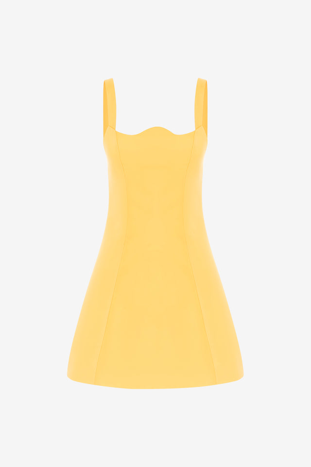 Exclusive LEO LIN Abigail Mini Dress - Canary
