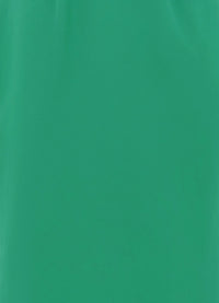 Exclusive Leo Lin Alison Shirt Sleeve Midi Dress in Emerald