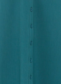 Audrey Pocket Shirt Midi Dress - Teal