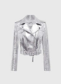 Bowie Leather Jacket - Metallic