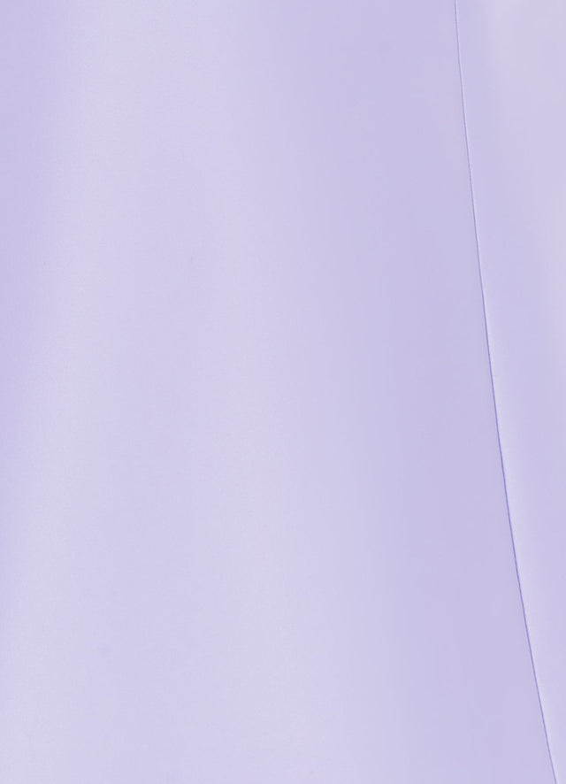 Exclusive Leo Lin Briana V Neck Mini Dress in Lilac