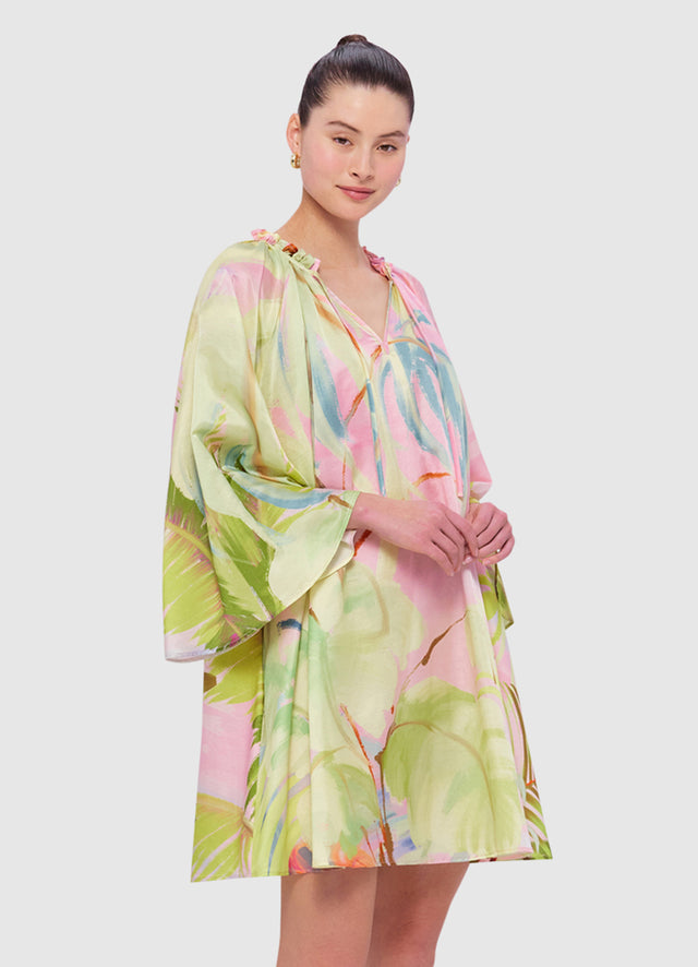 Exclusive Leo Lin Claire Kaftan Mini in Dreamscape Print