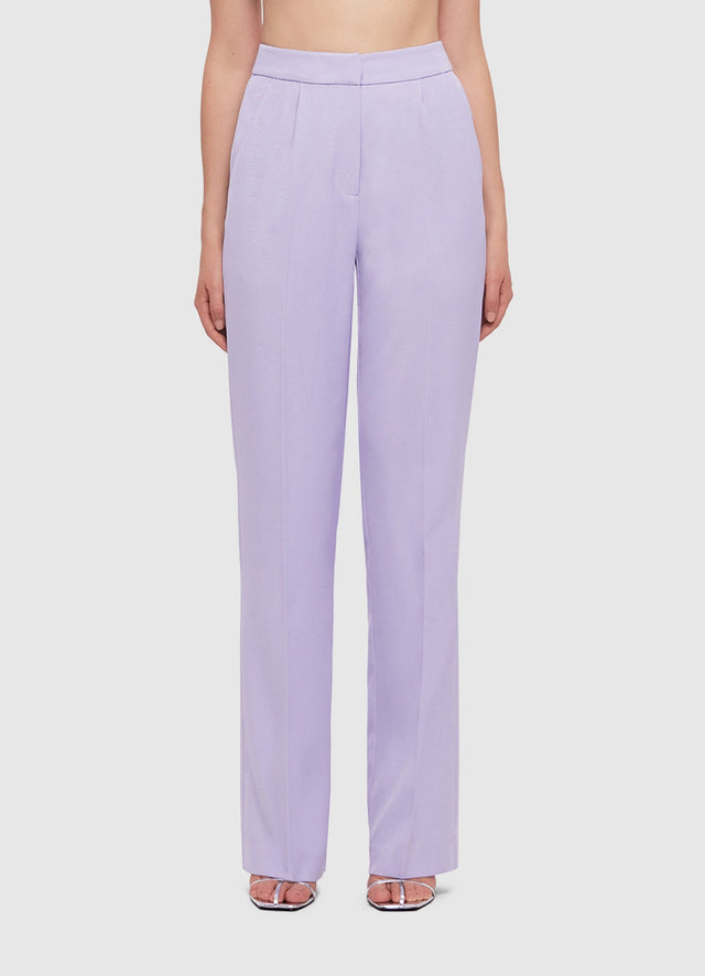 Exclusive Leo Lin Heather Straight Leg Pants in Lilac 