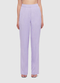 Exclusive Leo Lin Heather Straight Leg Pants in Lilac 
