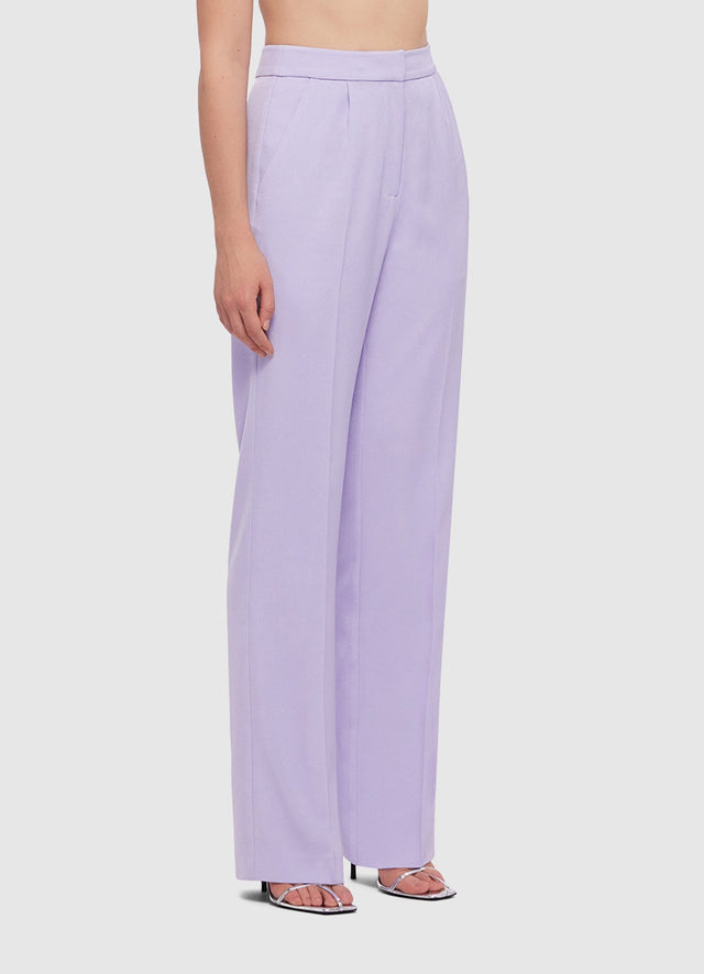 Exclusive Leo Lin Heather Straight Leg Pants in Lilac 