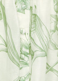 Cassandra Belted Mini Dress - Harmony Print in Celadon