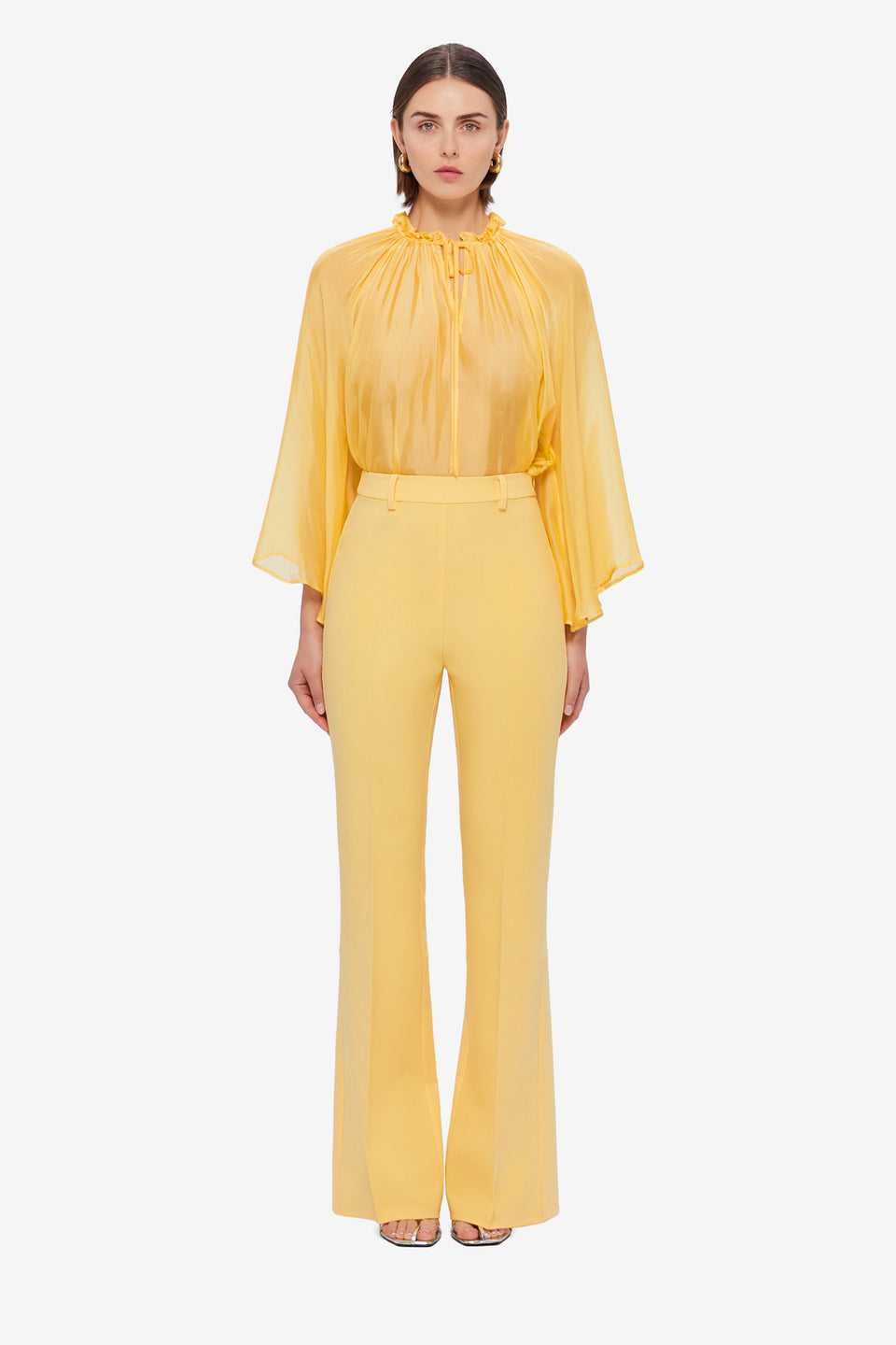 Exclusive LEO LIN Daria Split Pants - Canary