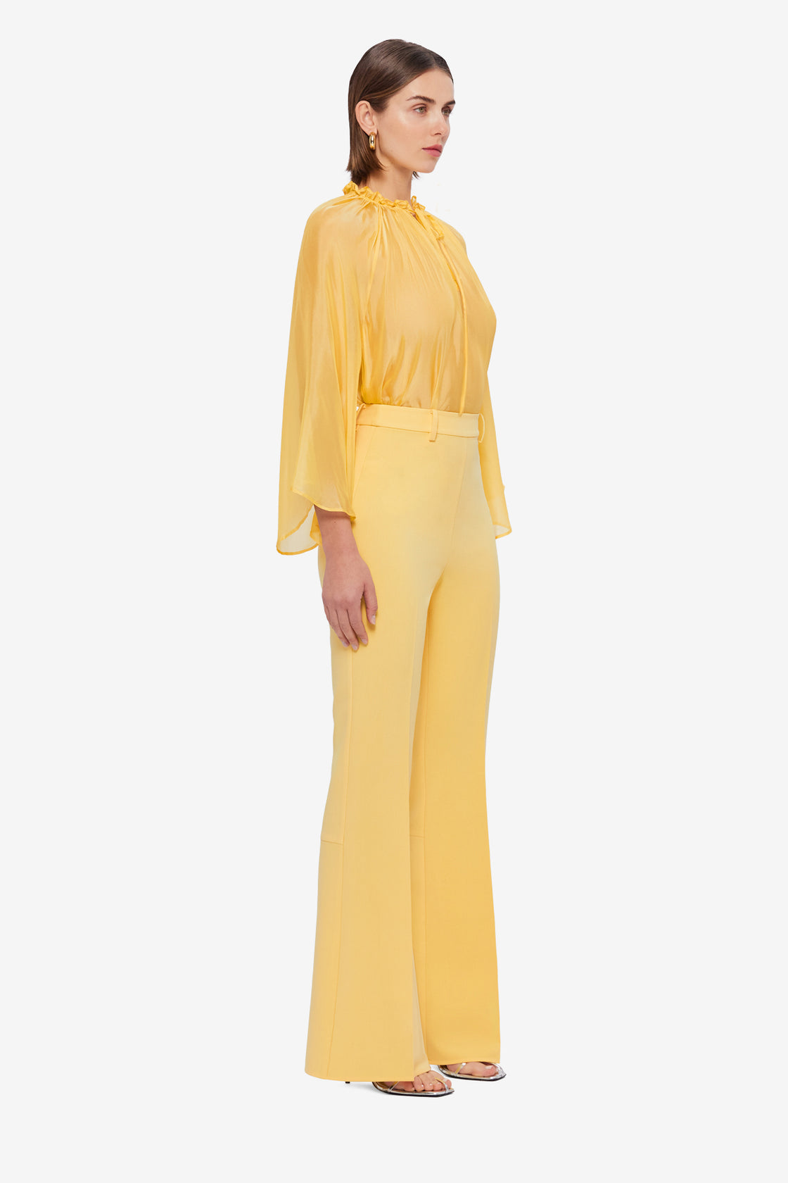 Exclusive LEO LIN Daria Split Pants - Canary
