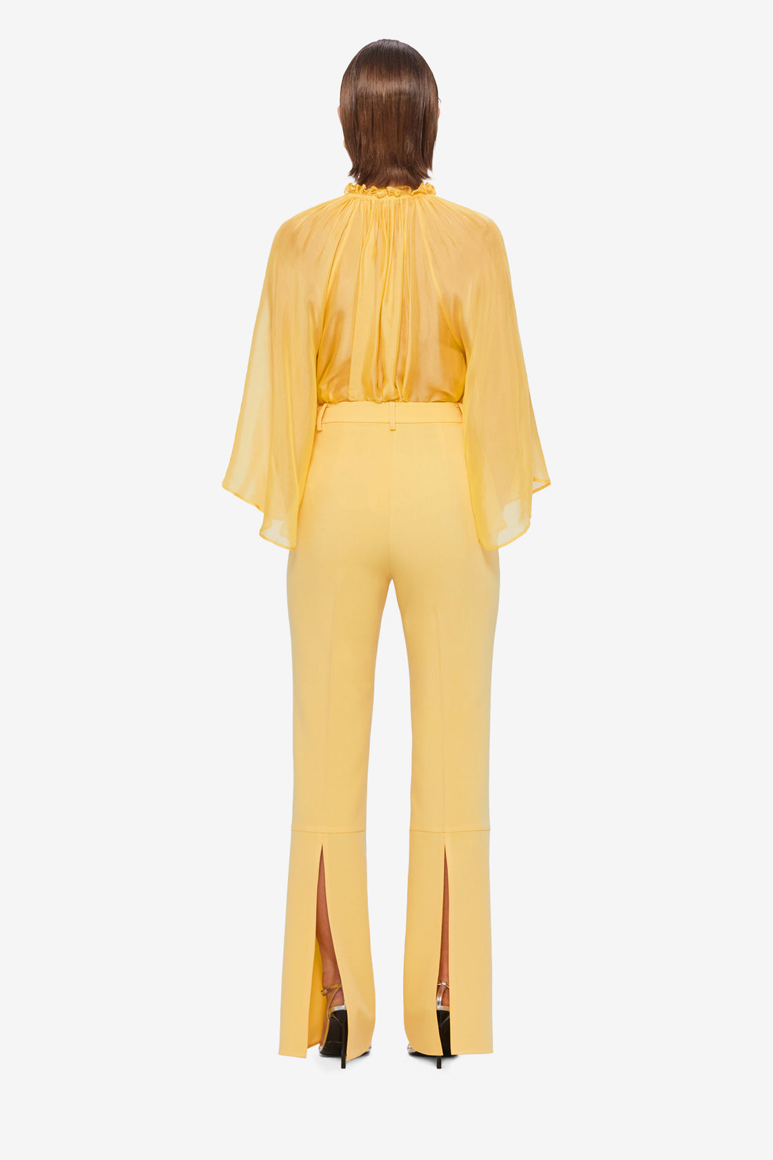 Exclusive LEO LIN Daria Split Pants - Canary