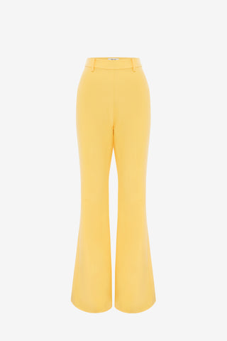 Exclusive LEO LIN Daria Split Pants - Canary