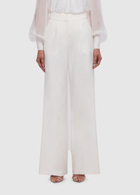 Exclusive Leo Lin Josie Wide Leg Pants in Snow