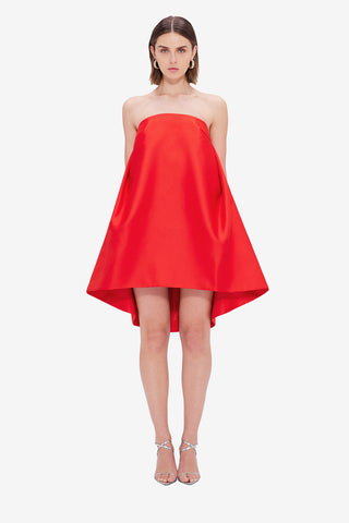 Exclusive LEO LIN Fay Strapless Mini Dress - Fortune Red
