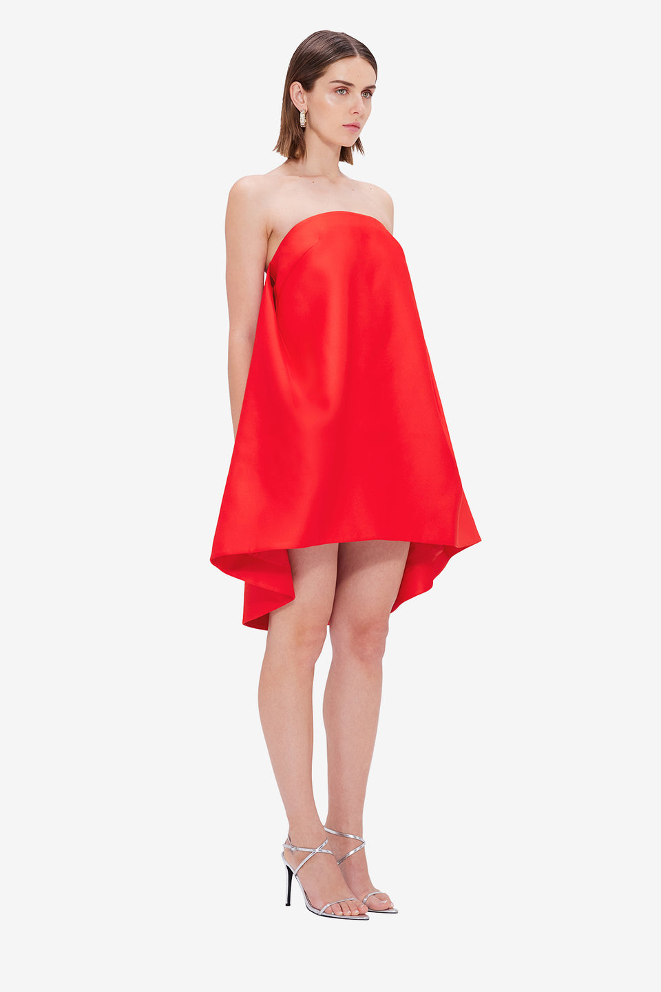 Exclusive LEO LIN Fay Strapless Mini Dress - Fortune Red