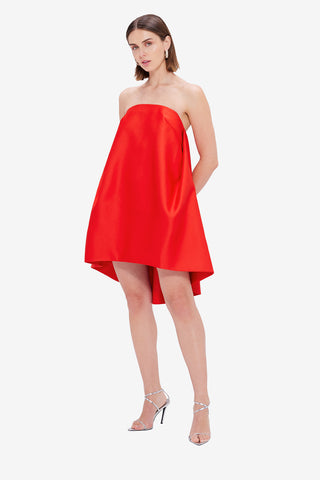 Exclusive LEO LIN Fay Strapless Mini Dress - Fortune Red