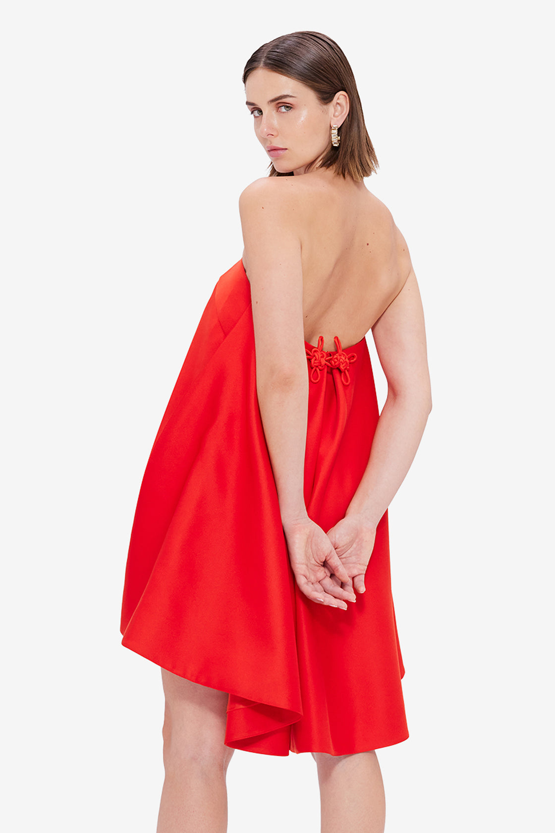 Exclusive LEO LIN Fay Strapless Mini Dress - Fortune Red