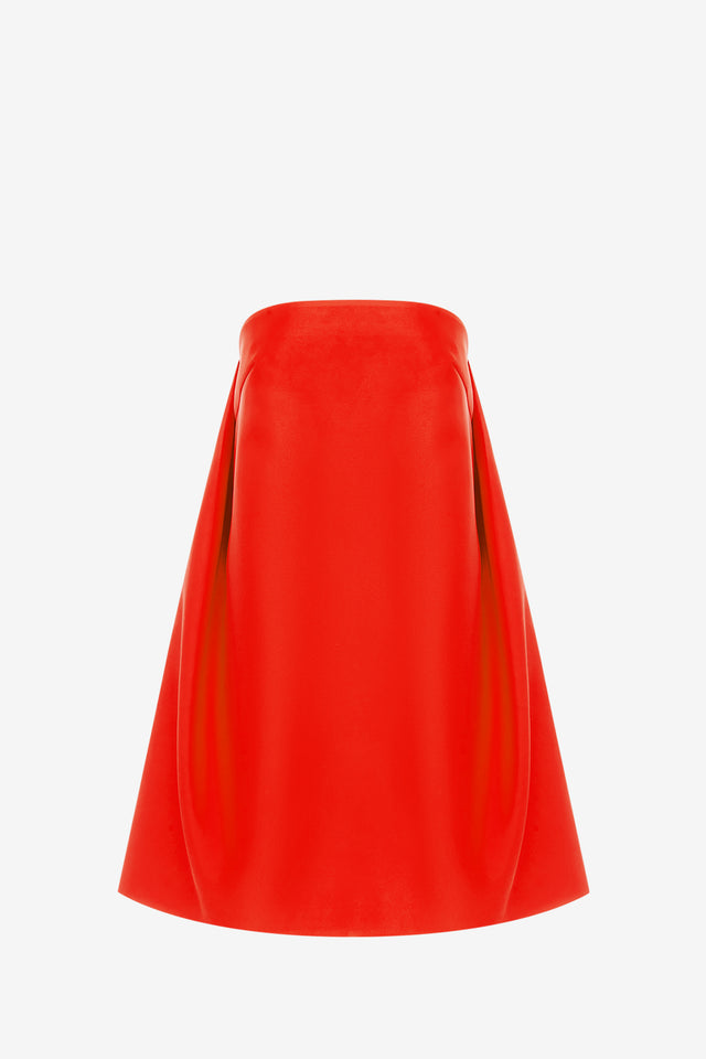 Exclusive LEO LIN Fay Strapless Mini Dress - Fortune Red
