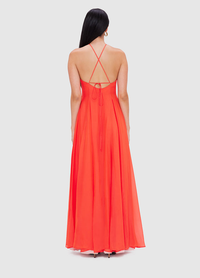 Exclusive Leo Lin Rui Maxi Dress in Fortune Red