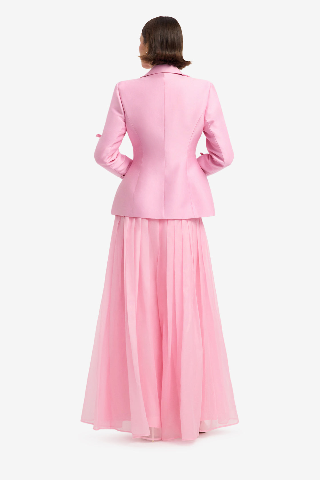 Annika Bow Blazer - Pink Blazer
