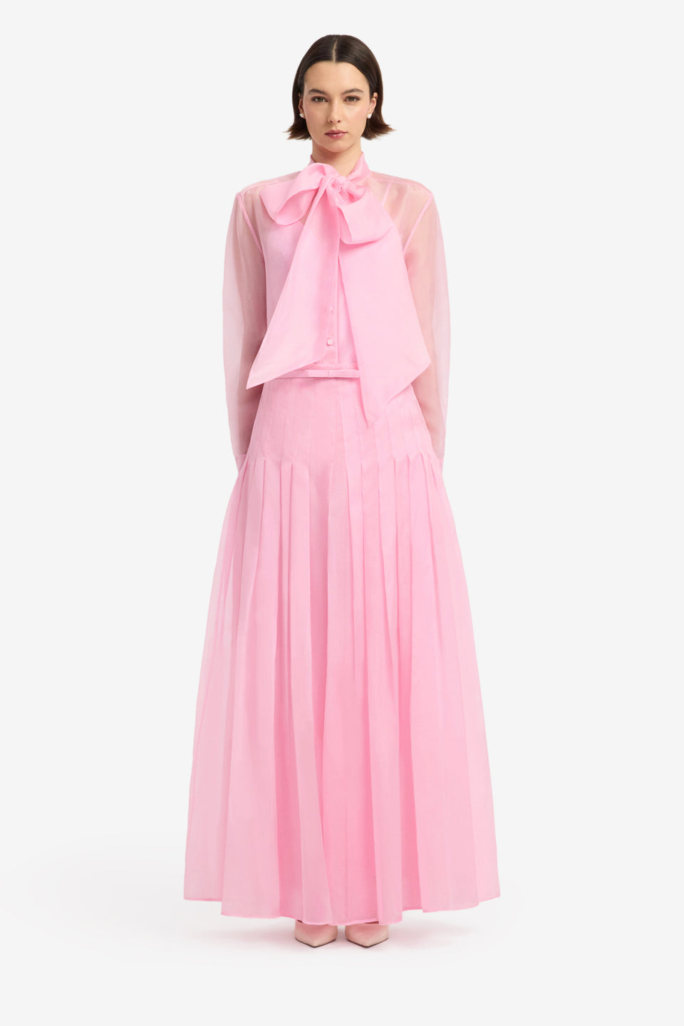 Juno Pleated Pants - Pink Pants