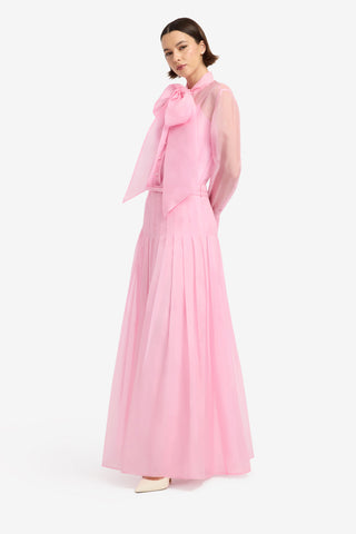 Juno Pleated Pants - Pink Pants