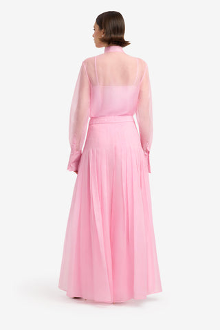 Juno Pleated Pants - Pink Pants