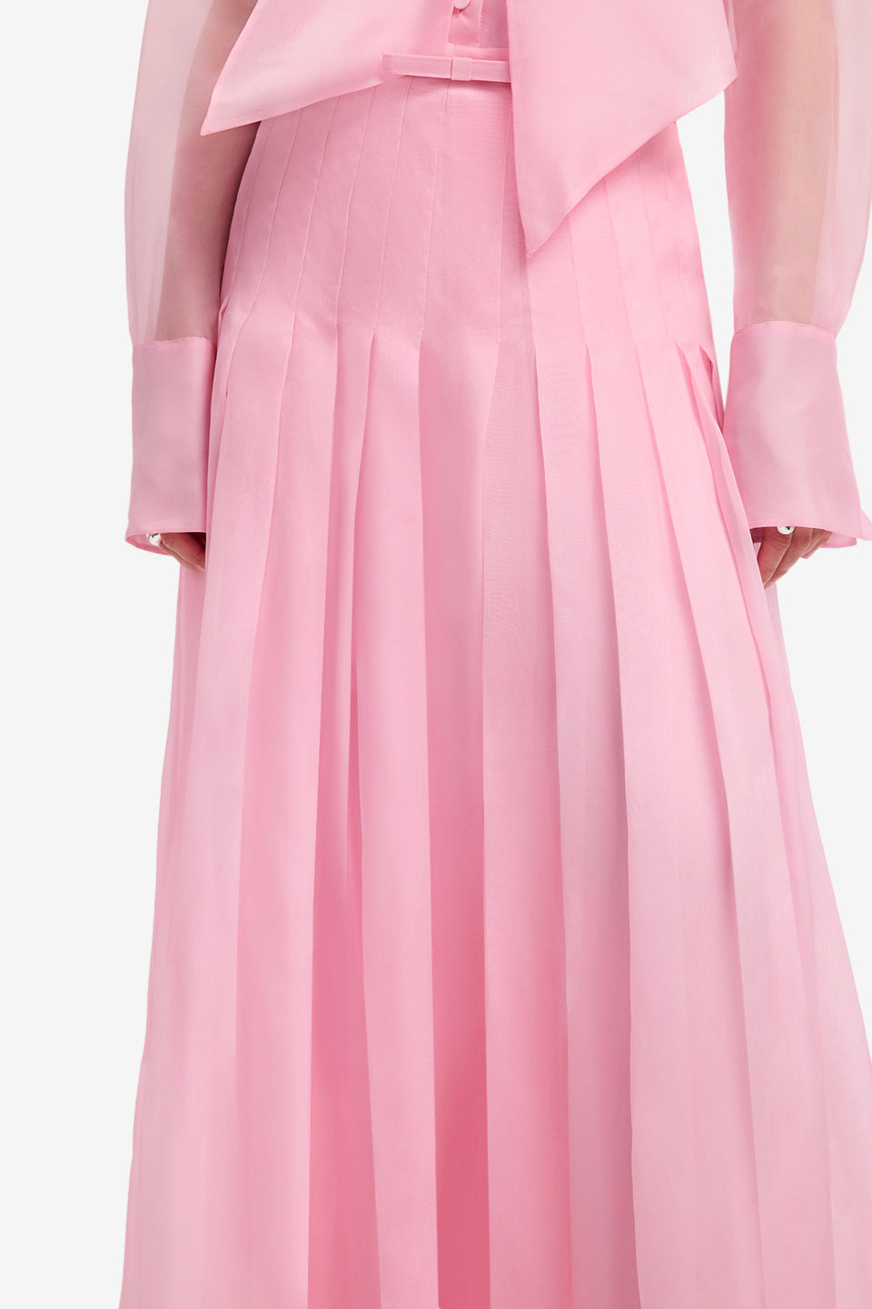 Juno Pleated Pants - Pink Pants