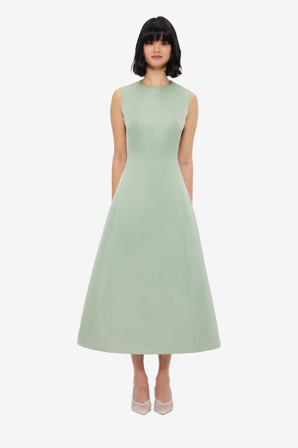 Cleo Sleeveless Midi Dress - Sage Dress Mini
