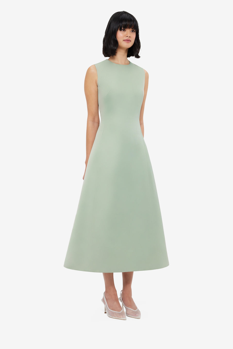 Cleo Sleeveless Midi Dress - Sage Dress Mini