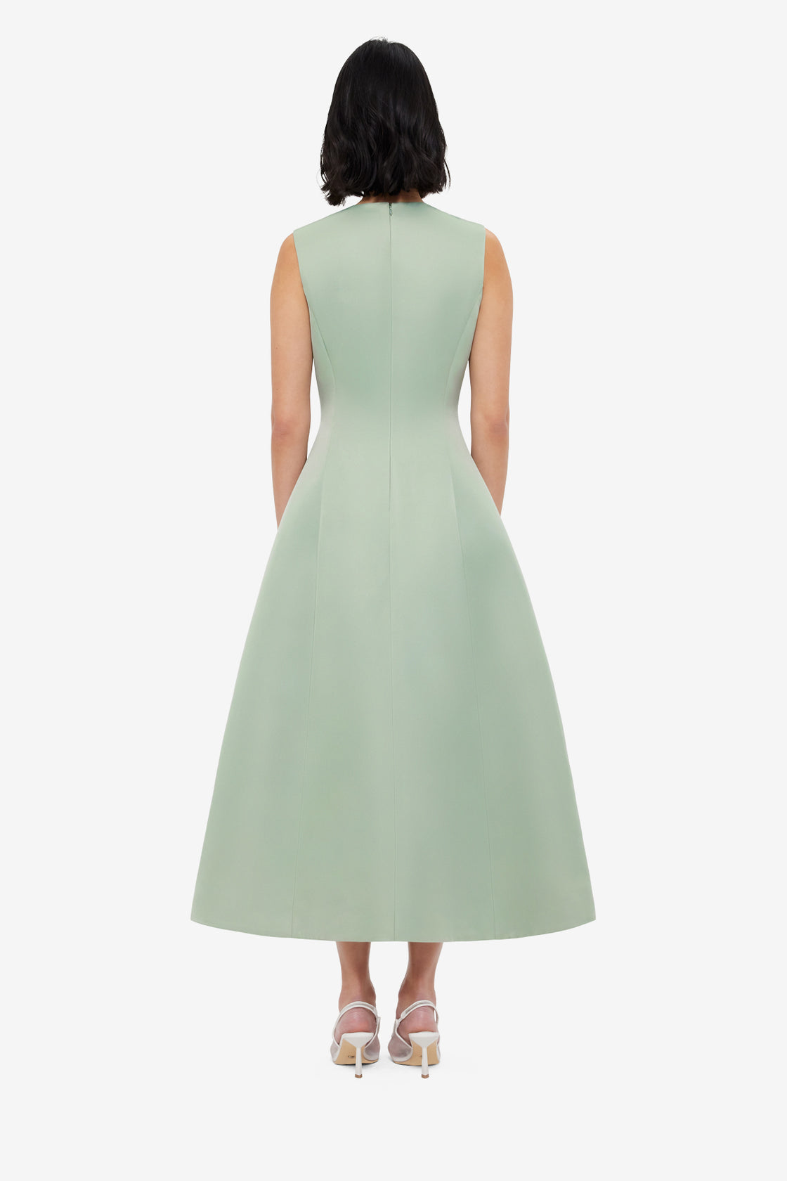 Exclusive LEO LIN Cleo Sleeveless Midi Dress - Sage