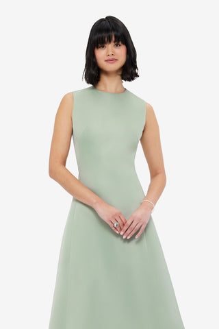 Exclusive LEO LIN Cleo Sleeveless Midi Dress - Sage