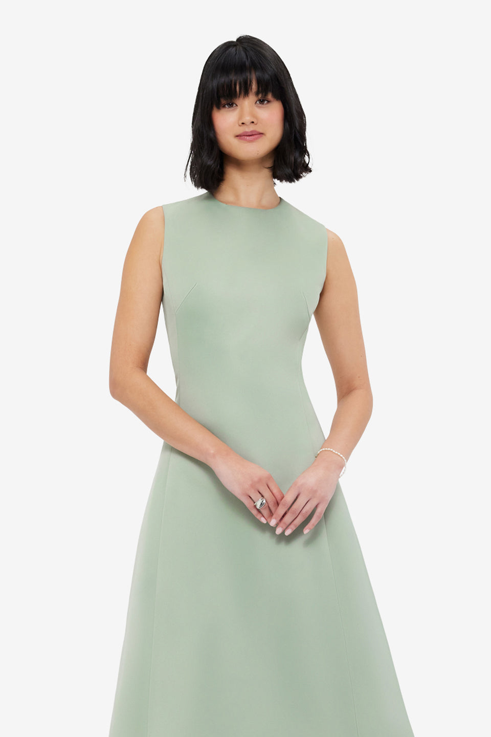 Cleo Sleeveless Midi Dress - Sage Dress Mini