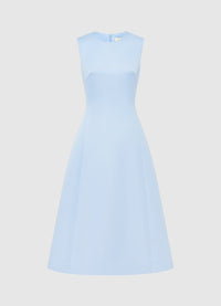 Exclusive Leo Lin Cleo Sleeveless Midi Dress - Sky Blue