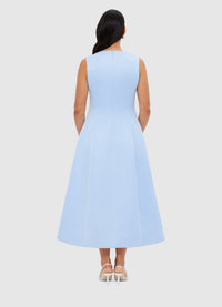 Exclusive Leo Lin Cleo Sleeveless Midi Dress - Sky Blue