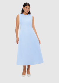 Exclusive Leo Lin Cleo Sleeveless Midi Dress - Sky Blue