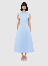 Exclusive Leo Lin Cleo Sleeveless Midi Dress - Sky Blue