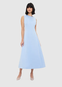 Exclusive Leo Lin Cleo Sleeveless Midi Dress - Sky Blue