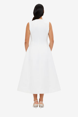 Exclusive LEO LIN Cleo Sleeveless Midi Dress - Snow