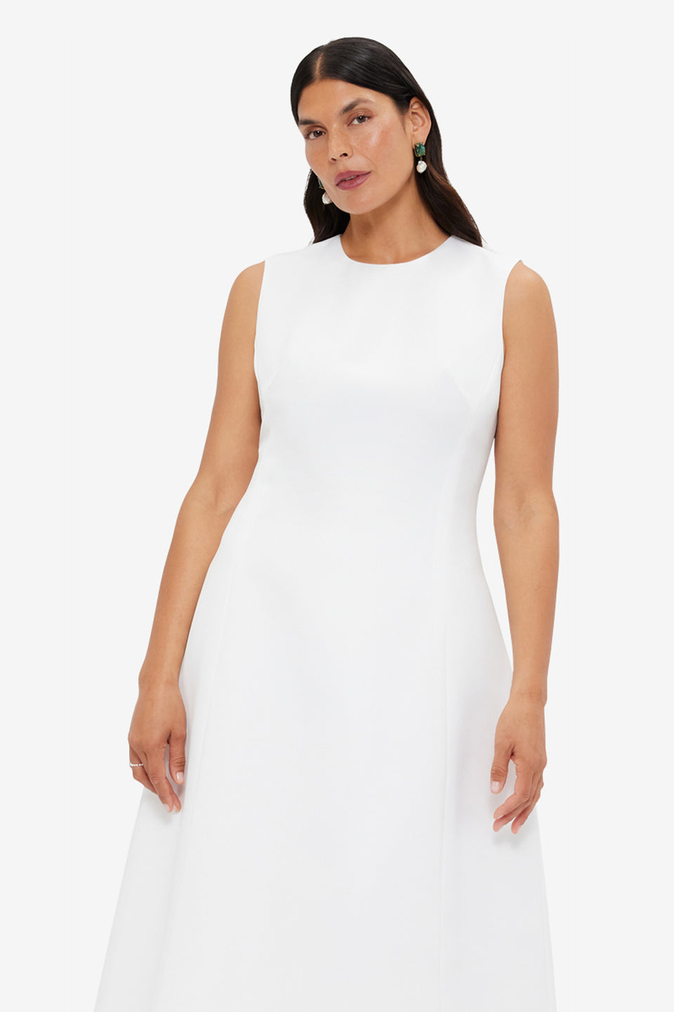 Exclusive LEO LIN Cleo Sleeveless Midi Dress - Snow