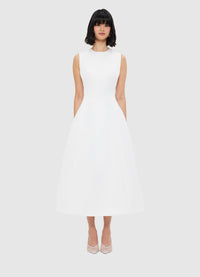 Exclusive Leo Lin Cleo Sleeveless Midi Dress - Snow