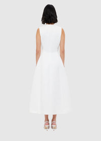 Exclusive Leo Lin Cleo Sleeveless Midi Dress - Snow