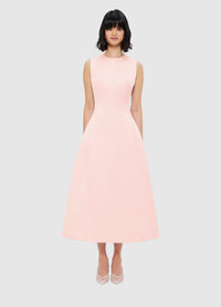 Exclusive Leo Lin Cleo Sleeveless Midi Dress - Soft Pink