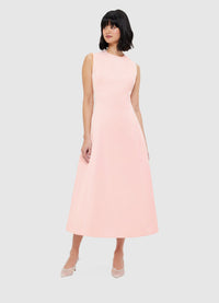 Exclusive Leo Lin Cleo Sleeveless Midi Dress - Soft Pink