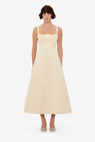 Exclusive LEO LIN Odette Midi Dress - Champagne