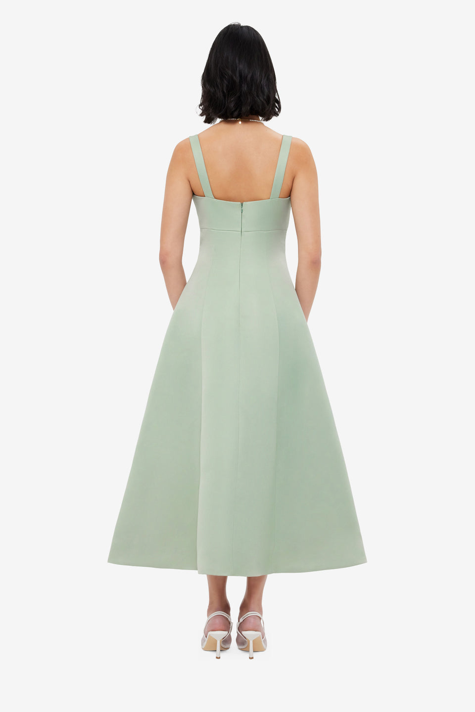 Exclusive LEO LIN Odette Midi Dress - Sage