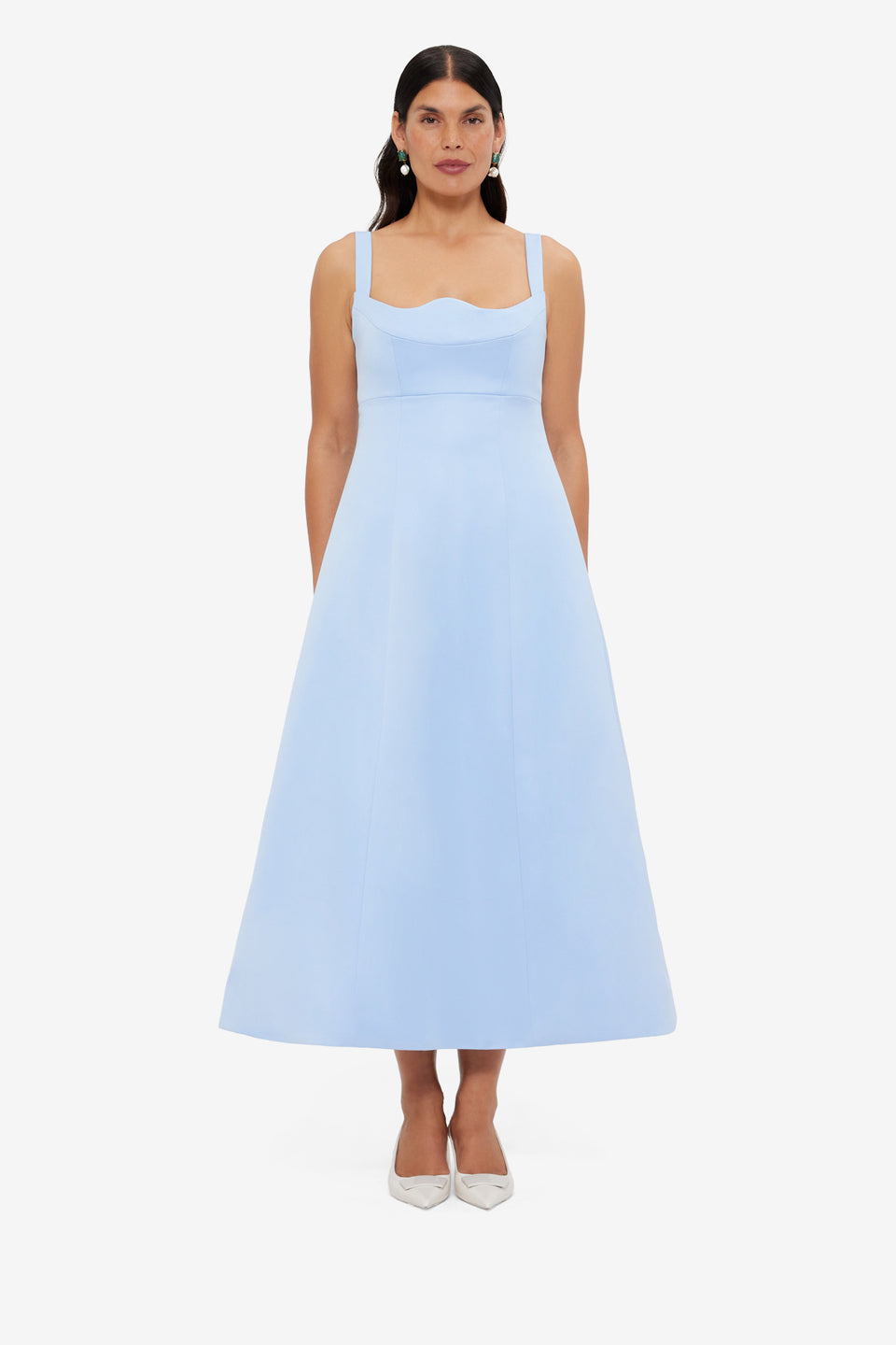 Exclusive LEO LIN Odette Midi Dress - Sky Blue