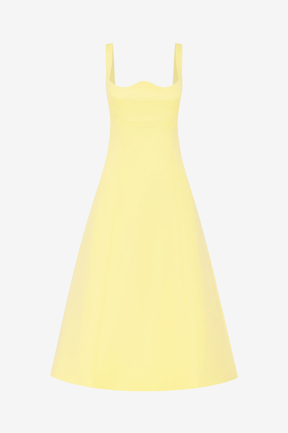 Exclusive LEO LIN Odette Midi Dress - Sorbet Yellow
